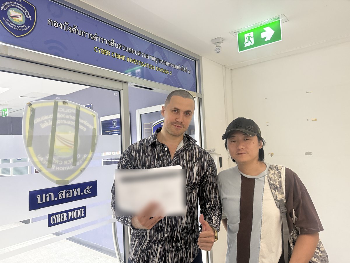 Сопровождение клиентов из Китая в кибер-полицию Бангкока